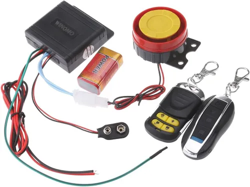 Vista 6 de Sistema de alarma de motocicleta Sistema de seguridad antirrobo con control remoto doble 12v universal
