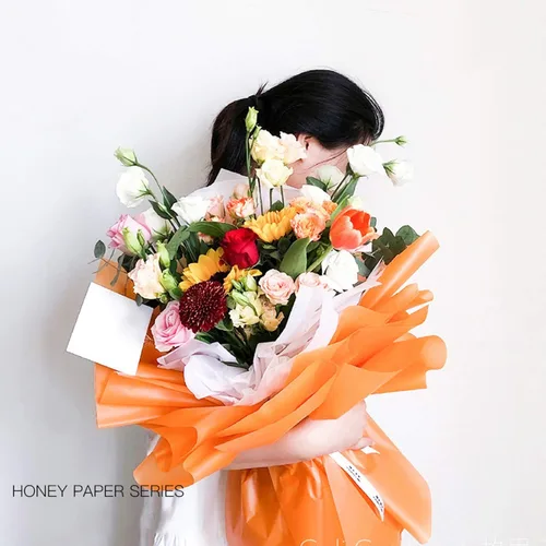Vista 5 de Papel de regalo floral coreano, 40 hojas, suministros para floristería, papel de regalo para ramo de flores impermeables, suministros florales