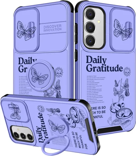 Vista 149 de Funda 2 en 1 para Samsung Galaxy S23 Ultra Flamingo para mujeres y niñas, diseño femenino de flamencos con cubierta deslizante para cámara y soporte