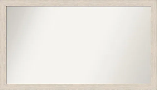 Vista 377 de Amanti Art Espejo personalizado, espejo de baño estrecho Alexandria White Wash, espejo de pared o espejo de tocador de baño sobre el fregadero