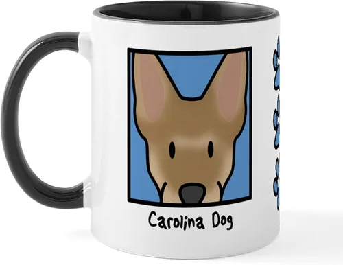 Vista 40 de CafePress Taza de café de cerámica Anime American Eskimo de 11 oz (11.0 fl oz)
