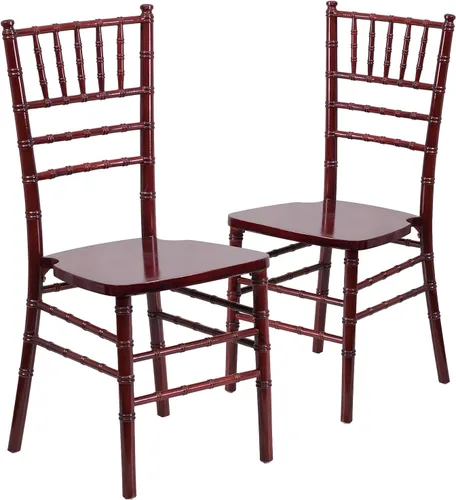 Vista 13 de Flash Furniture - Silla Chiavari de madera negra de la serie HERCULES