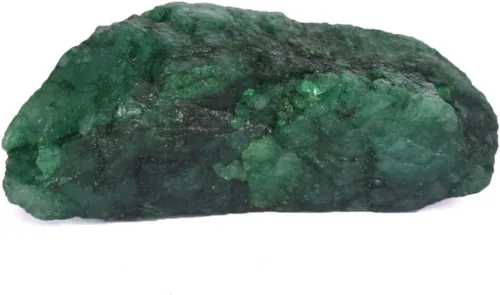 Vista 11 de GEMHUB Natural Rough Green Emerald Loose Gemstone Certified Raw Uncut Emerald Stone for Collection Jewelry Making and Lapidary Use