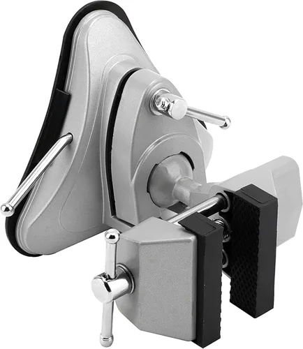 Vista 6 de JOIKIT Mini tornillo de succión de mesa, mandíbula de 2-3/4 pulgadas, base de vacío portátil de 360°, tornillo de banco de pasatiempos, ventosa