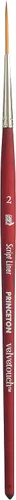 Vista 18 de Princeton Velvetouch Mini Pincel Filbert, Sintético, Mango Corto, Tamaño 0, 1 Unidad