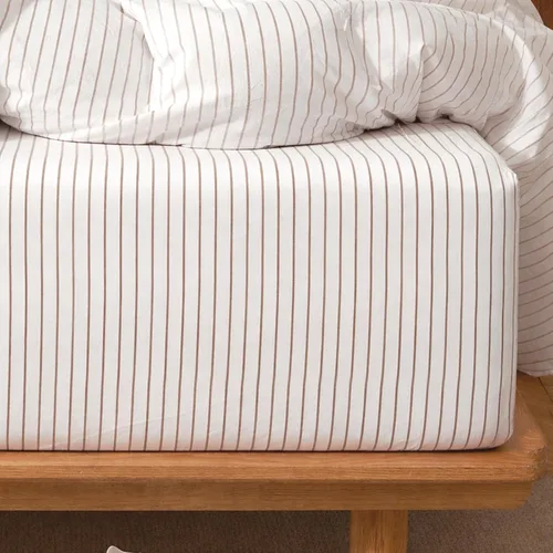 Vista 27 de MooMee Sábana bajera ajustable de solo 100% algodón lavado con textura parecida al lino, transpirable, duradera, suave, cómoda, bolsillo profundo