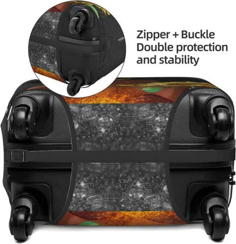 Vista 4 de Maleta De Viaje Protector Explosión Pelo Girl3 Elástica Protectora Lavable Cubierta De Equipaje Con Cremallera Oculta Adecuado Para, Estilo71