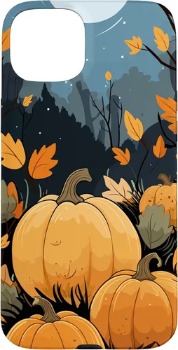 Vista 9 de Pumpkin Fall & Autumn Leaves, Fall Color Theme, Pumpkins Case for iPhone 16