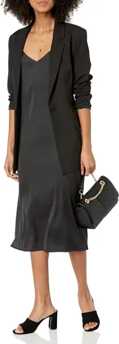Vista 4 de The Drop Women's Ana Silky V-Neck Midi Slip Dress