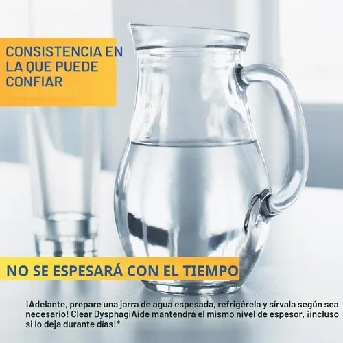 Vista 7 de Espesante DysphagiAide transparente diseñado para todos los niveles de grosor IDDSI (180)