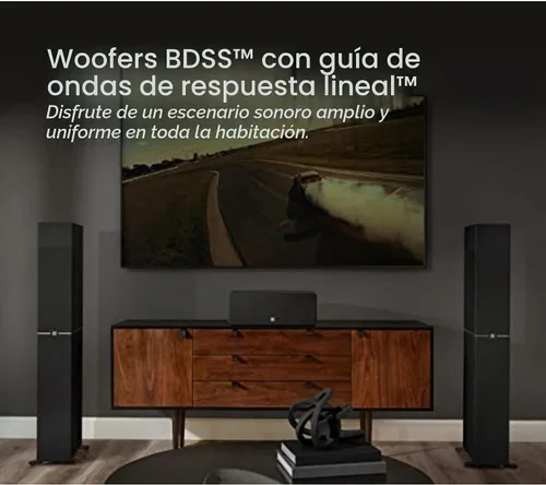 Vista 6 de Definitive Technology Dymension DM70 - Altavoz de torre, matrices bipolares ajustables, 4 altavoces BDSS medios/graves y tweeter, arquitectura 3XR