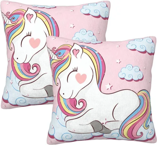 Vista 12 de Juego de 2 fundas de almohada bohemias de 18 x 18 pulgadas, fundas de almohada bohemias onduladas suaves con ondas de arco iris, fundas de cojín