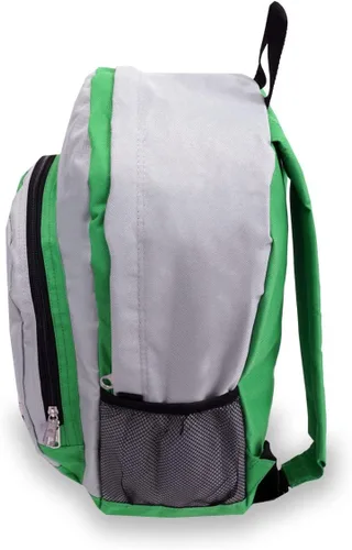 Vista 3 de Everest Equipaje Mochila con frontal y bolsillos laterales, VerdeGris), BP2072-GRNGRY
