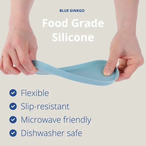 Vista 5 de BLUE GINKGO Mini Bandejas de Silicona – Juego de 6 Organizadores Fáciles de Limpiar para Baño, Cocina, Escritorio, Tocador y Cosméticos
