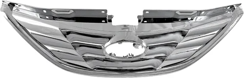 Vista 2 de Evan Fischer Conjunto de rejilla compatible con Hyundai Sonata 2011-2013 carcasa cromada con inserto de plástico pintable