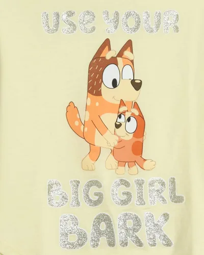Vista 3 de Bluey Paquete de 3 camisetas de manga corta para niñas para verano, paquete de 3 camisetas de algodón para niñas