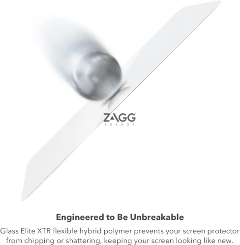 Vista 5 de ZAGG XTR para iPhone SE (3ª/2ª generación), 8, 7, 6s, 6, vidrio, protección D3O de borde a borde, filtro de luz azul, InvisibleShield, sensibilidad