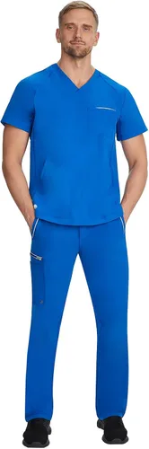 Vista 3 de Healing Hands 6 Pocket Mens Scrubs Pant HH360 9171 Noah Cargo Scrub Pant for Men Full Elastic with Drawstring