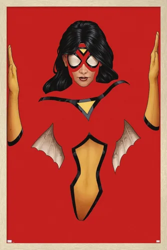 Vista 7 de Trends International Marvel Comics Spider Woman - Póster de pared Strikeforce #1, 22.4 pulgadas de largo x 14.7 pulgadas, versión enmarcada