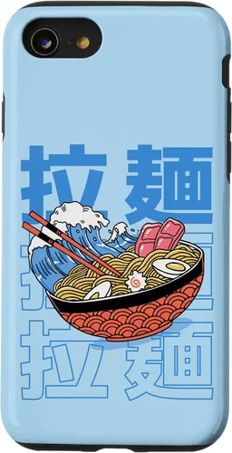 Vista 18 de The Great Ramen Off Kanagawa - Carcasa para iPhone 16, diseño tradicional japonés