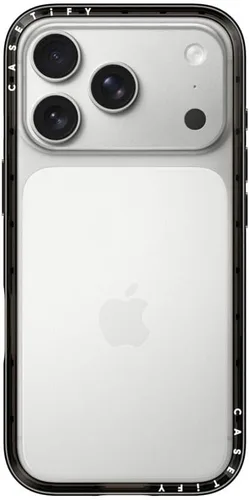 Vista 23 de CASETiFY Funda compacta para iPhone 15 [delgada y elegante/compatible con Magsafe / 4 pies 2X protección contra caídas de grado militar] - Negro