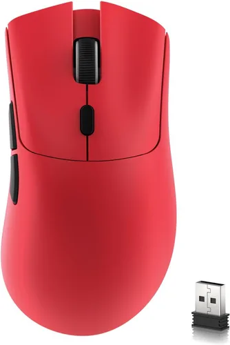 Vista 10 de ATTACK SHARK R1 Ratón inalámbrico para juegos, conexión tri-modo (2.4G/cable/BT5.2), 55g ligero, sensor óptico de 18K DPI, vida útil de teclas HUYU