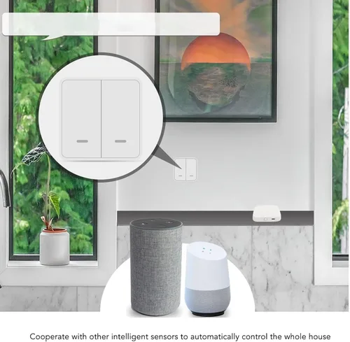 Vista 9 de TOPINCN Puerta de enlace Cerradura de puerta de entrada sin llave Control remoto App Smart Door Lock Bridge Bluetooth Gateway Hub para ZigBee
