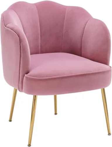 Vista 11 de Silla decorativa de terciopelo moderna con patas de metal, acogedora y suave, tapizada, para sala de estar, dormitorio (verde oscuro)
