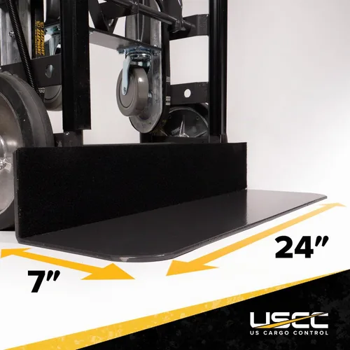 Vista 3 de US Cargo Control Heavy Duty Appliance Hand Truck con escalador de escaleras y ruedas de retroceso, capacidad de 1,200 libras, plataforma de acero
