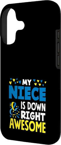 Vista 2 de My Niece is Down Right Awesome Down Syndrome Awareness Case for iPhone 17