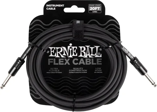 Vista 17 de Ernie Ball - Cable de instrumento flex recto/recto 10 pies - Negro (P06434)