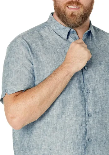 Vista 3 de Cubavera Camisa de manga corta con botones y un bolsillo para hombre