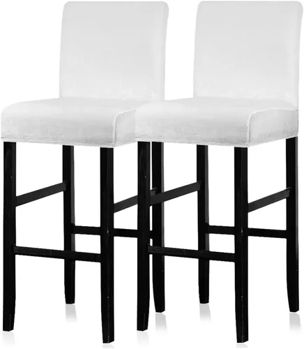 Vista 65 de Lellen - Fundas para taburete de bar de jacquard, fundas para silla de taburete de bar, fundas para silla de bar, fundas para taburete de bar