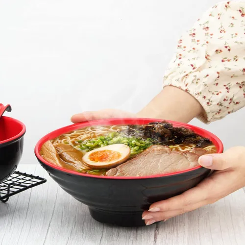Vista 2 de Lyellfe Juego de cuencos de ramen japonés de 16 piezas, 4 piezas, calidad
