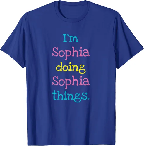 Vista 19 de Sophia - Camiseta con texto personalizado para niñas