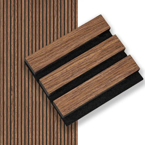 Vista 9 de Smartstandard Panel de Pared de Listones de Madera de Muestra, Paneles de Pared de Madera Insonorizados, Paneles de Madera Acústicos para Pared