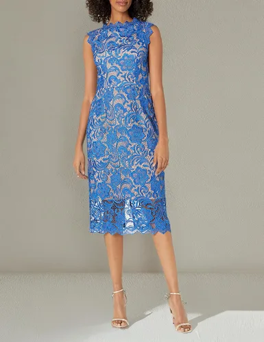 Vista 4 de Dress The Population Vestido midi de encaje Claudette para mujer