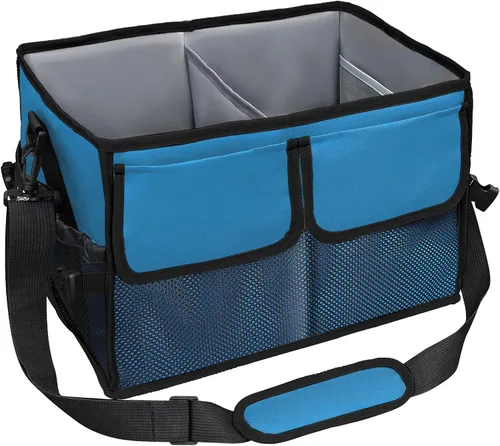 Vista 8 de Organizador grande para parrilla con soporte para toallas de papel, organizador de barbacoa para utensilios, condimentos, organizador de picnic