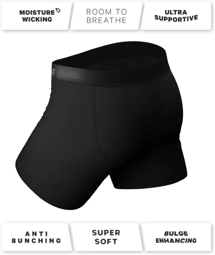 Vista 4 de Shinesty Ball Hammock calzoncillos tipo bóxer con suspensor para hombre, ropa interior de micromodal con bragueta