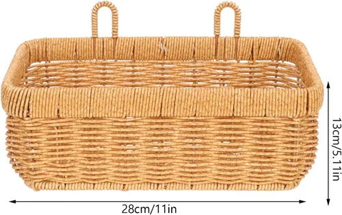 Vista 6 de PATKAW Cestas decorativas de almacenamiento para colgar frutas para cocina, colgar en la pared, cestas para verduras, ajo, patatas y cebollas, cesta