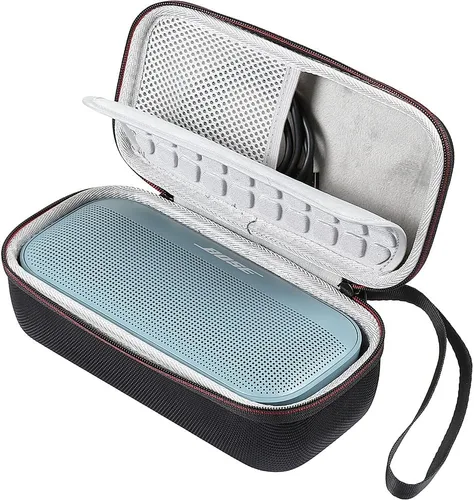 Vista 4 de SaharaCase - Funda de transporte de viaje para altavoz Bluetooth portátil Bose SoundLink Flex (2021) [parachoques a prueba de golpes] protección