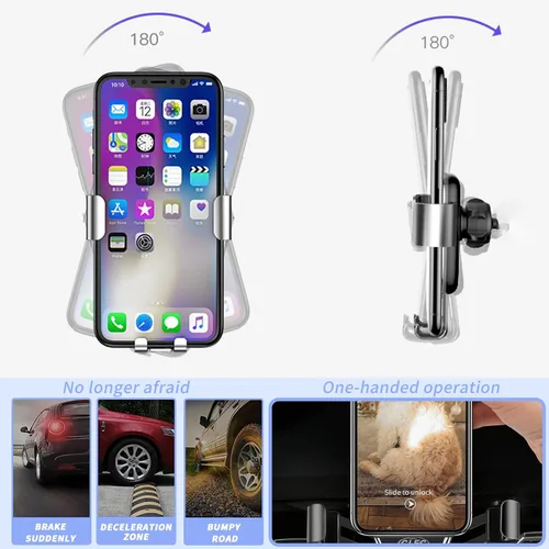 Vista 5 de Soporte de teléfono de coche para BM-W 2-Series 2014-2021 y 3-Series 2014-2019 y 4-Series 2014-2020, soporte para teléfono celular compatible