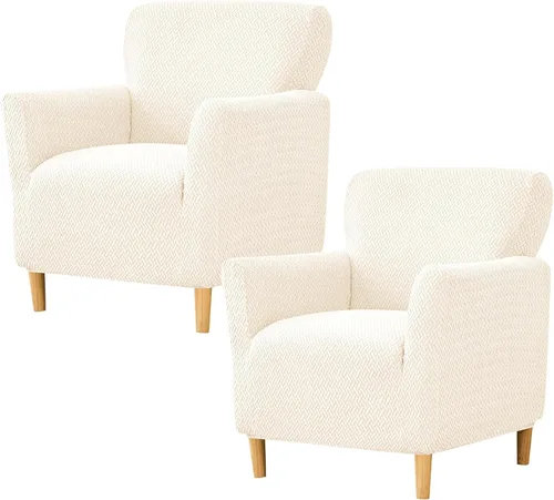 Vista 60 de HAOYONG - Funda elástica de terciopelo para silla de banquete, fundas para sillas de 1 pieza, fundas para sillones de sofá, funda suave para sillón