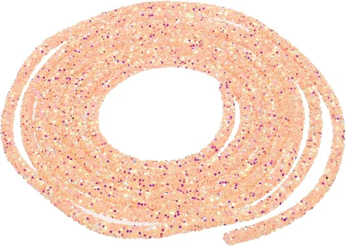 Vista 77 de MECCANIXITY Cuerda de lentejuelas con purpurina de 2.5 yardas, 6mm, 0.24 pulgadas, cuerda de tubo de lentejuelas con diamantes de imitación