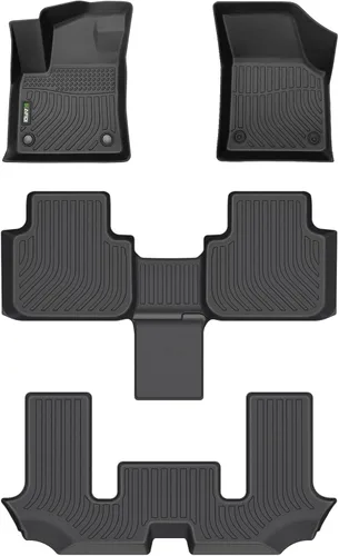 Vista 85 de HAFIDI® Juego de alfombrillas y forro de carga para Kia EV9 2024 2025 2026 (no apto para sillas de relajación), protección para todo tipo de clima