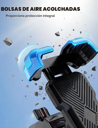 Vista 4 de Grefay Soporte universal para teléfono de bicicleta, soporte universal para teléfono de motocicleta con rotación de 360 grados para teléfonos