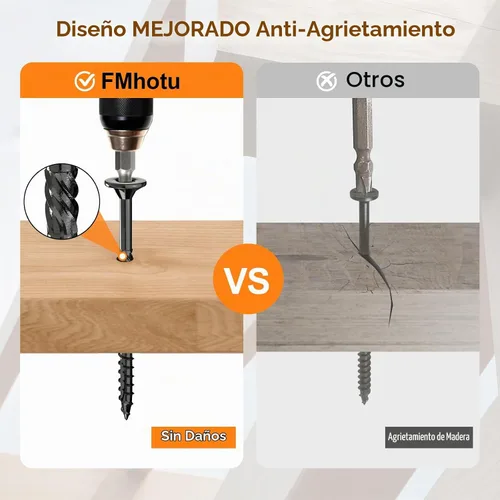 Vista 4 de #10 x 2-1/2" Tornillos para Terraza, 108 Piezas Tornillos para Madera con Cabeza Estrella, Tornillos para Madera Resistentes al Óxido para Negro