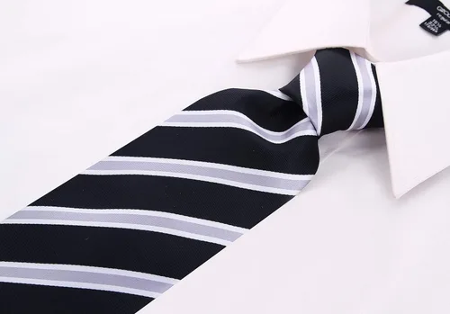 Vista 84 de Scott Allan - Corbatas de rayas para hombre - Corbata tejida para hombre