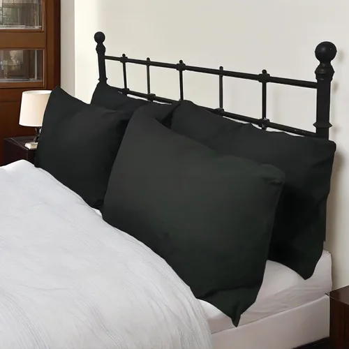 Vista 2 de Fundas de almohada (6, negro, estándar)