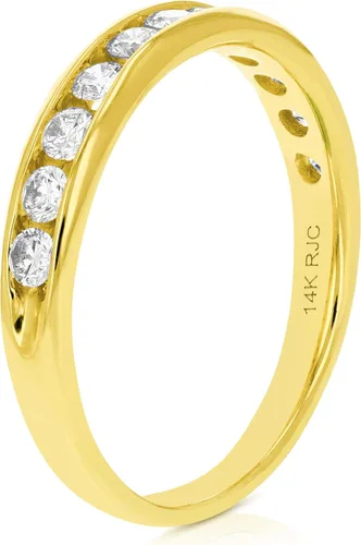 Vista 23 de VIR JEWELS Alianza de boda de diamante de 1/4 quilates a 1 cttw para mujer, anillo de boda de diamante de ajuste cómodo en juego de canales de oro